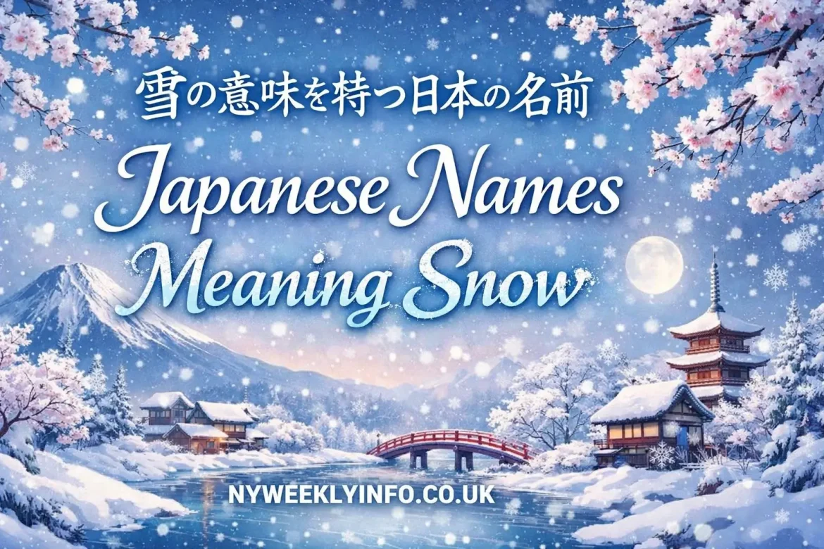 Japanese Names Meaning Snow
