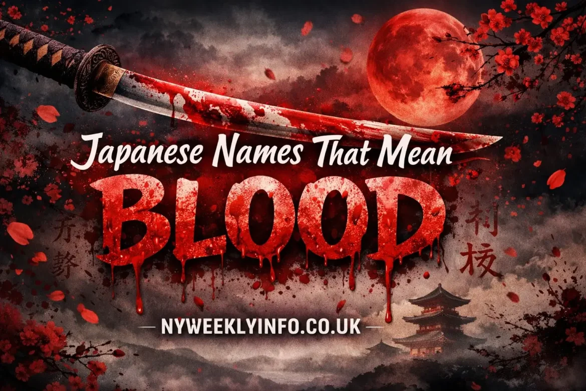 Japanese Names That Mean Blood