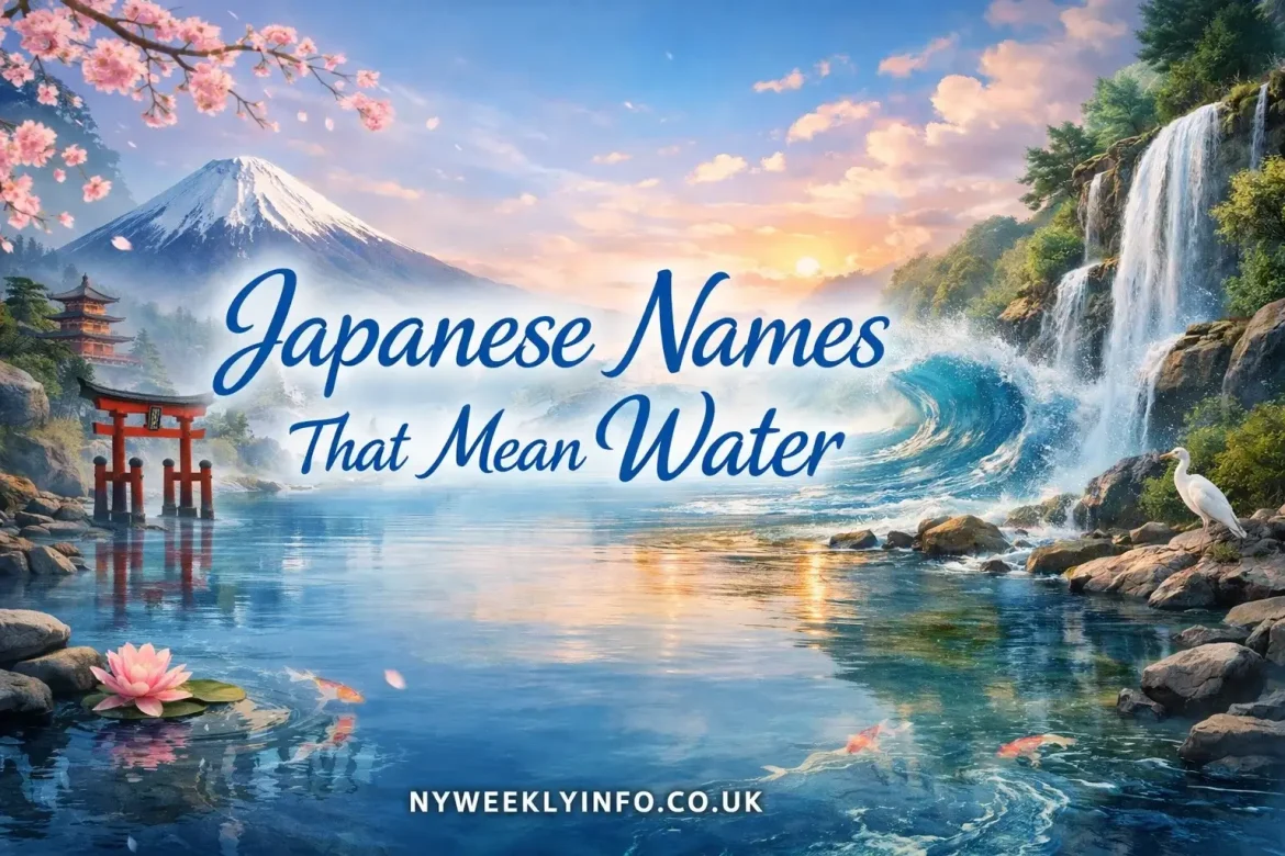 Japanese Names That Mean Water for Boys and Girls